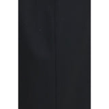The Row Black Silk Long Skirt