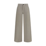 The Row Beige Cotton Relaxed Fit Jeans