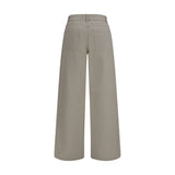 The Row Beige Cotton Relaxed Fit Jeans