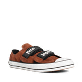 Palm Angels Brown Calfskin Low Top Sneakers