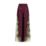 Alemais Purple Viscose Casual Pants