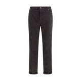 Brunello Cucinelli Brown Cotton Cropped Jeans