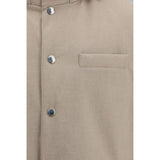 Brunello Cucinelli Beige Wool Oves Aries Sleeveless Jacket