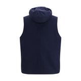 Brunello Cucinelli Blue Wool Oves Aries Sleeveless Jacket