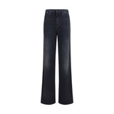 Gucci Black Cotton Straight-Leg Jeans