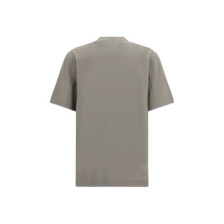 Brunello Cucinelli Bicolor Cotton T-Shirt