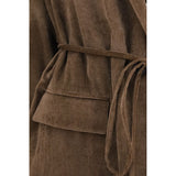 Brunello Cucinelli Brown Viscose Full-Length Jacket