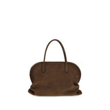 The Row Brown Calf Leather Bos Taurus Handbag