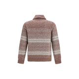 Brunello Cucinelli Bordeaux Alpaca Vicugna Pacos Cardigan