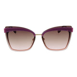 Ana Hickmann Purple Metal Sunglasses