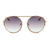 Ana Hickmann Gold Metal Sunglasses