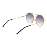 Ana Hickmann Gold Metal Sunglasses