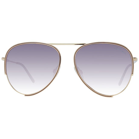 Ana Hickmann Gold Metal Sunglasses