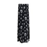 Alexander McQueen Black Silk Long Skirt