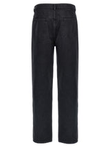 A.P.C. Black Cotton Straight-Leg Jeans