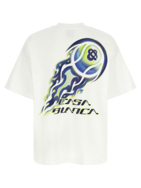 Casablanca White Cotton T-Shirt