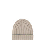 Brunello Cucinelli Brown Cashmere Beanie