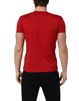 Dolce & Gabbana Red Goodluck 2023 Cotton Crew Neck T-shirt