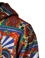 Dolce & Gabbana Multicolor Glamzilla Hooded Men Sweatshirt Sweater