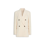 Brunello Cucinelli White Cotton Blazer