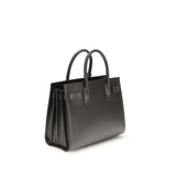 Saint Laurent Gray Calf Leather Bos Taurus Handbag
