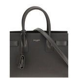 Saint Laurent Gray Calf Leather Bos Taurus Handbag