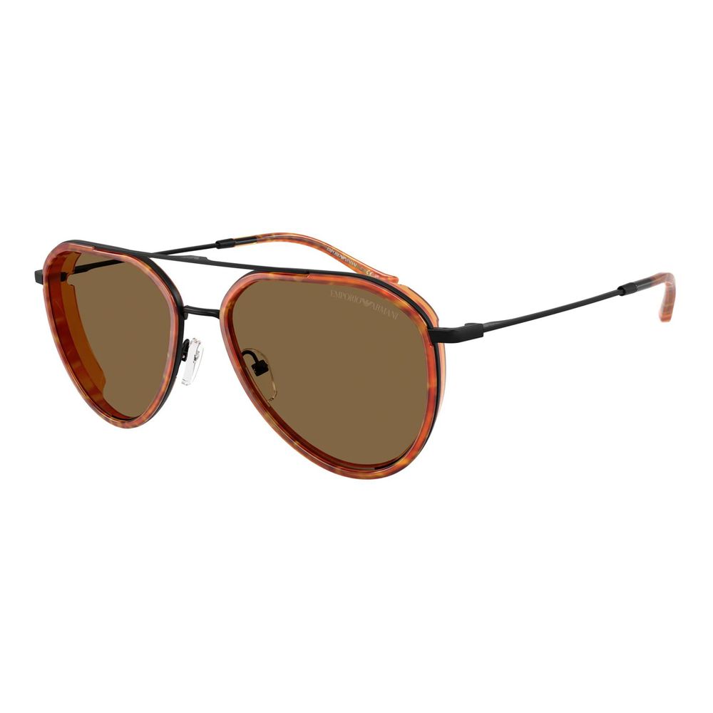 Emporio Armani Black Metal Sunglasses
