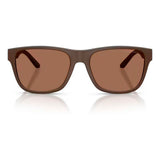 Emporio Armani Brown Acetate Sunglasses