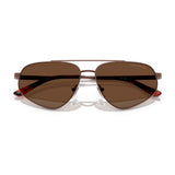 Emporio Armani Brown Metal Sunglasses