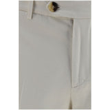 Brunello Cucinelli White Cotton Casual Pants