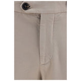 Brunello Cucinelli Beige Cotton Casual Pants