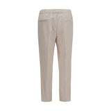 Brunello Cucinelli Beige Cotton Casual Pants