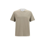Brunello Cucinelli Bicolor Cotton T-Shirt