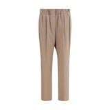 Brunello Cucinelli Beige Cotton Casual Pants