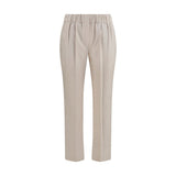 Brunello Cucinelli Beige Cotton Casual Pants