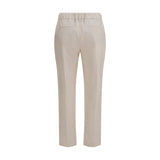 Brunello Cucinelli Beige Cotton Casual Pants