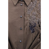 Brunello Cucinelli Brown Cotton Casual Dress