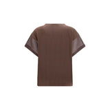 Brunello Cucinelli Brown Cotton T-Shirt