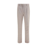 Brunello Cucinelli Beige Cotton Chino Pants