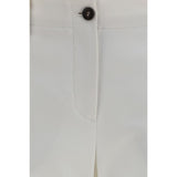 Brunello Cucinelli White Cotton Flared Pants