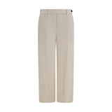 Brunello Cucinelli Beige Viscose Casual Pants
