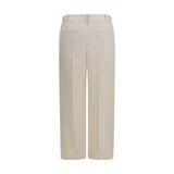 Brunello Cucinelli Beige Viscose Casual Pants