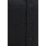 Brunello Cucinelli Black Linen Denim Jacket