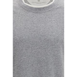Brunello Cucinelli Gray Cotton T-Shirt