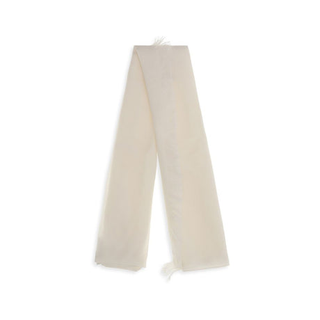 Brunello Cucinelli White Cashmere Foulard