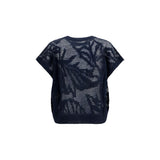 Brunello Cucinelli Blue Linen T-Shirt