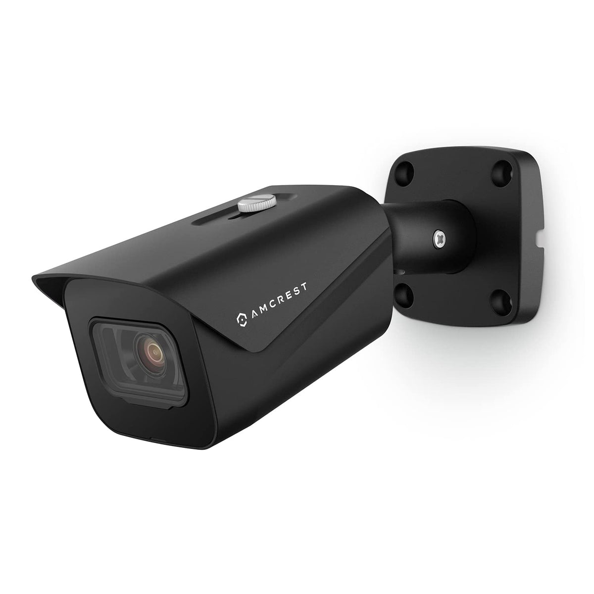Amcrest UltraHD 4K (8MP) Outdoor Bullet Security IP POE Camera 98ft NightVision 2.8mm Lens IP67 Weatherproof 256GB MicroSD Recording Black (IP8M-2496EB-V2) (Renewed)