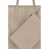 Brunello Cucinelli Beige Calf Leather Bos Taurus Shoulder Bag