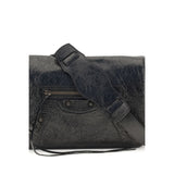 Balenciaga Black Lamb Ovis Aries Aries Shoulder Bag