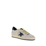 Golden Goose Gray Calf Leather Bos Taurus Sneakers